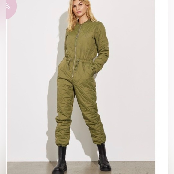 Global Funk G-Isolde jumpsuit women’s Small Pale Olive - Picture 1 of 4